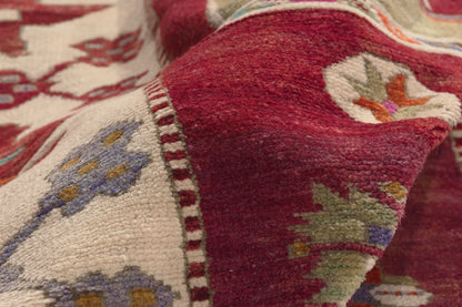 5 x 11 - Burgundy Vintage Turkish Oushak Rug - 51798