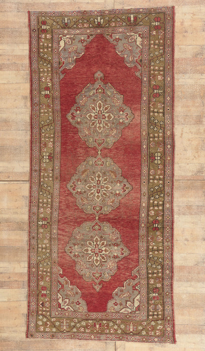 5 x 11 - Red Vintage Turkish Oushak Rug - 51800