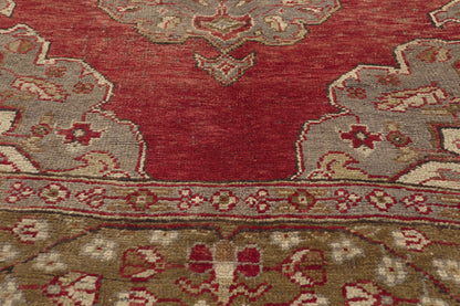 5 x 11 - Red Vintage Turkish Oushak Rug - 51800