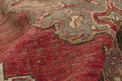 5 x 11 - Red Vintage Turkish Oushak Rug - 51800