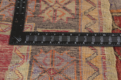 5 x 11 - Red Vintage Turkish Oushak Rug - 51801