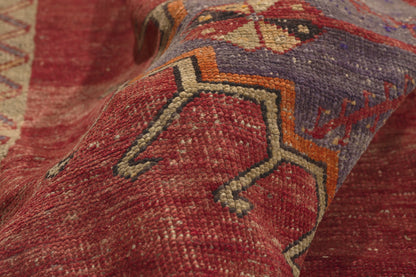 5 x 11 - Red Vintage Turkish Oushak Rug - 51801