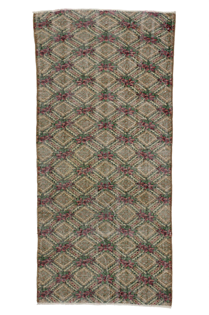 3 x 6 - Brown Vintage Turkish Sivas Rug - 51921