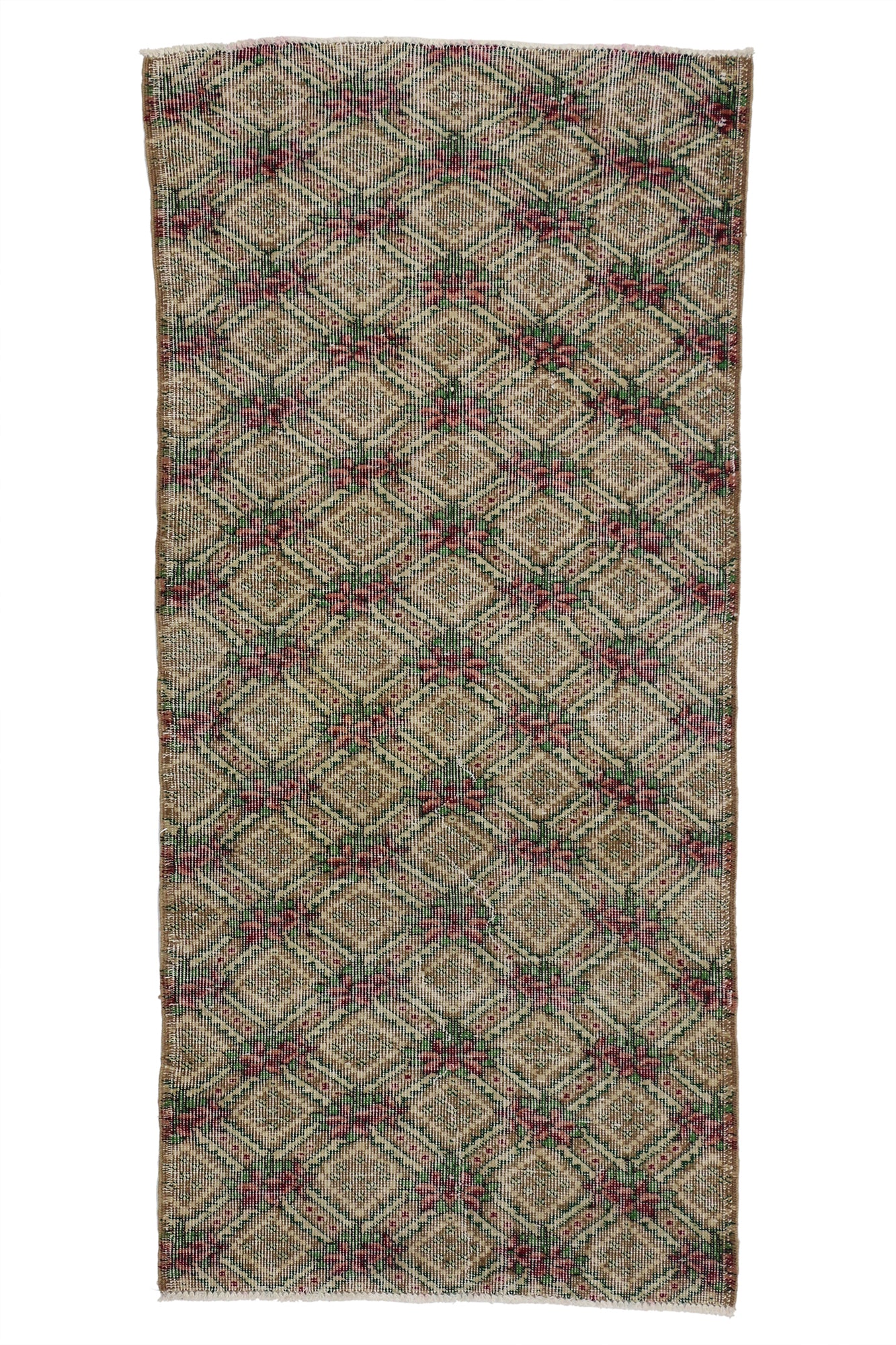 3 x 6 - Brown Vintage Turkish Sivas Rug - 51921