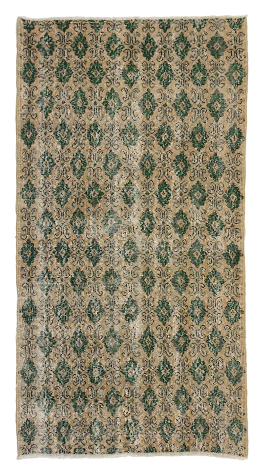 3 x 6 - Beige Vintage Turkish Sivas Rug - 51963