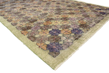 6 x 10 - Green Vintage Turkish Sivas Rug - 52023