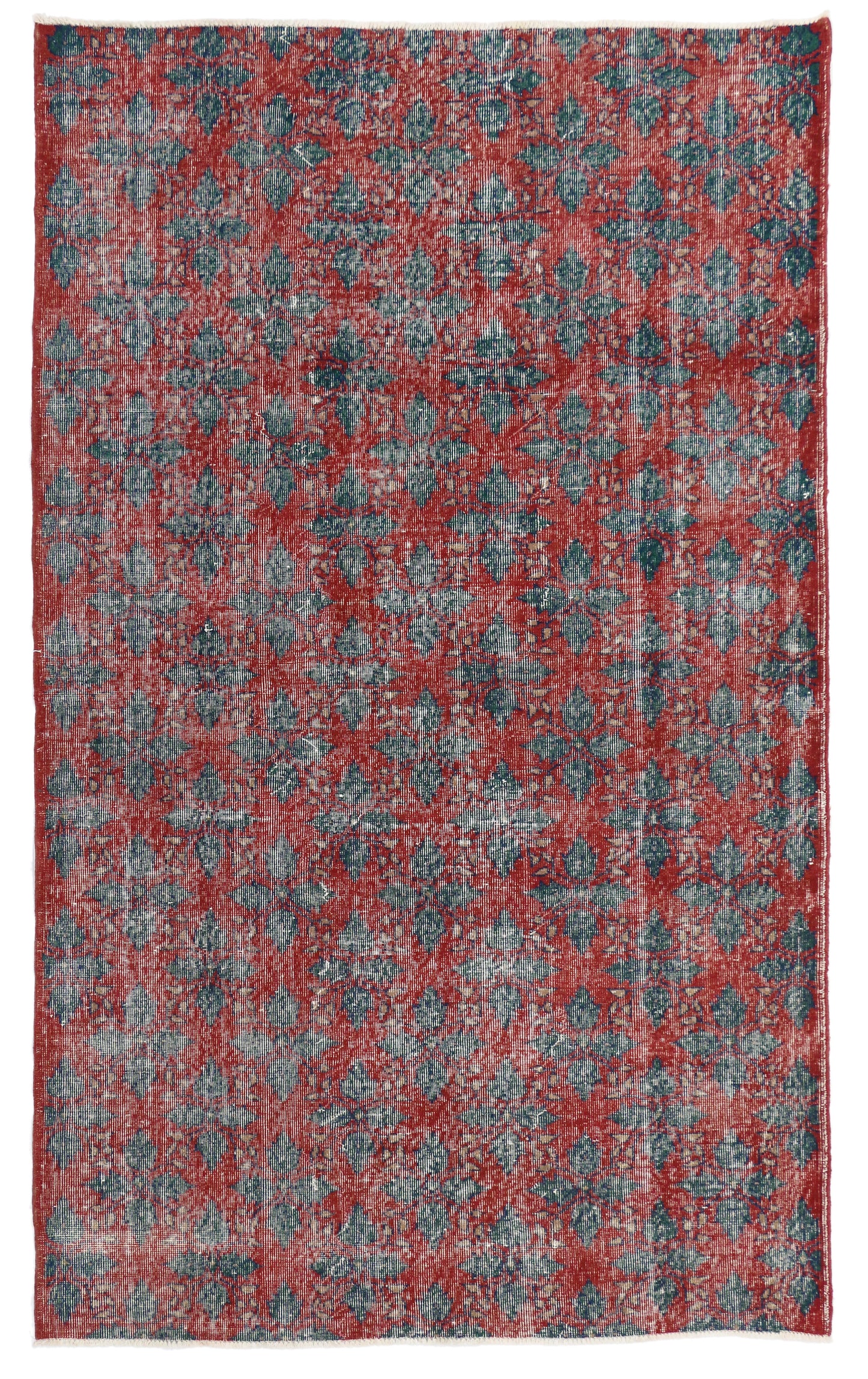 6 x 9 - Red Vintage Turkish Sivas Rug - 52030
