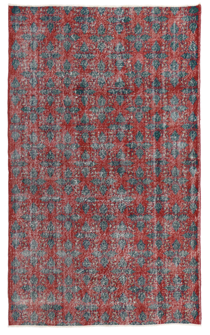 6 x 9 - Red Vintage Turkish Sivas Rug - 52030