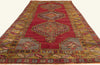 5 x 12 - Red Vintage Turkish Oushak Rug - 52057