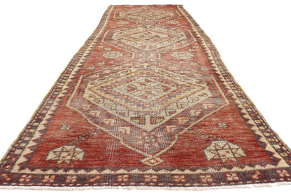2 x 8 - Red Vintage Turkish Oushak Rug - 52087