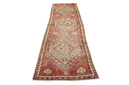 2 x 8 - Red Vintage Turkish Oushak Rug - 52087