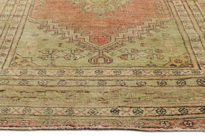 5 x 13 - Orange Vintage Turkish Oushak Rug - 52250