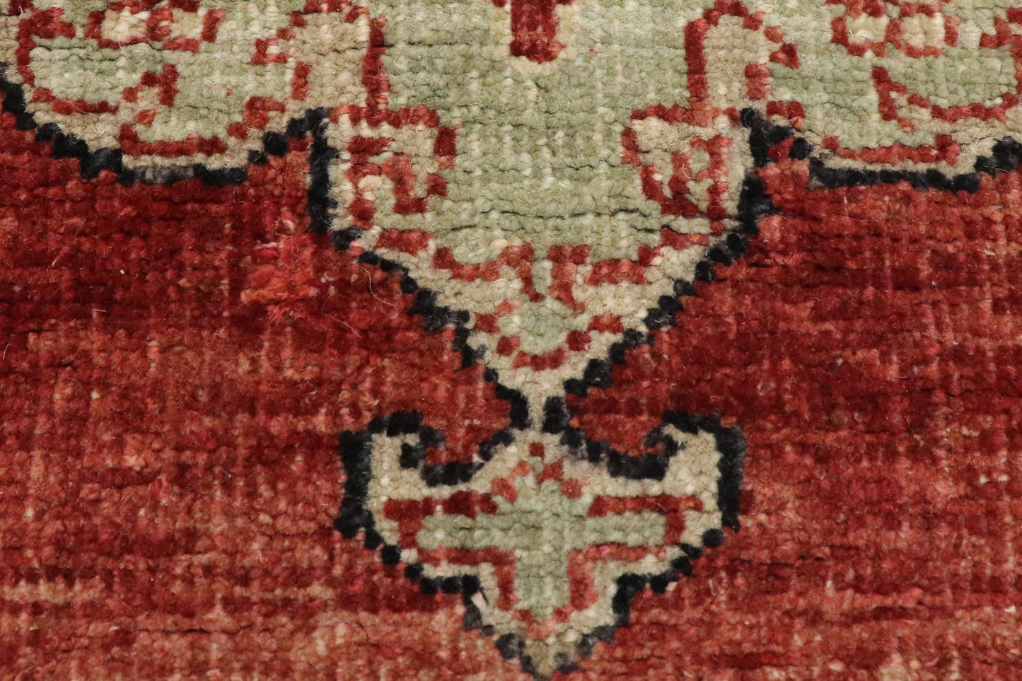 4 x 12 - Red Vintage Turkish Oushak Rug - 52251