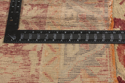 5 x 10 - Red Vintage Turkish Oushak Rug - 52253