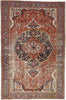 13 x 20 - Red Antique Persian Serapi Rug - 52303