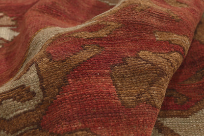 6 x 11 - Red Vintage Turkish Oushak Rug - 52316