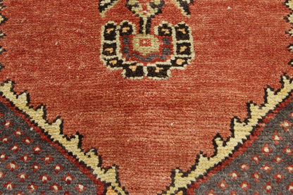 3 x 10 - Red Vintage Turkish Oushak Rug - 52408