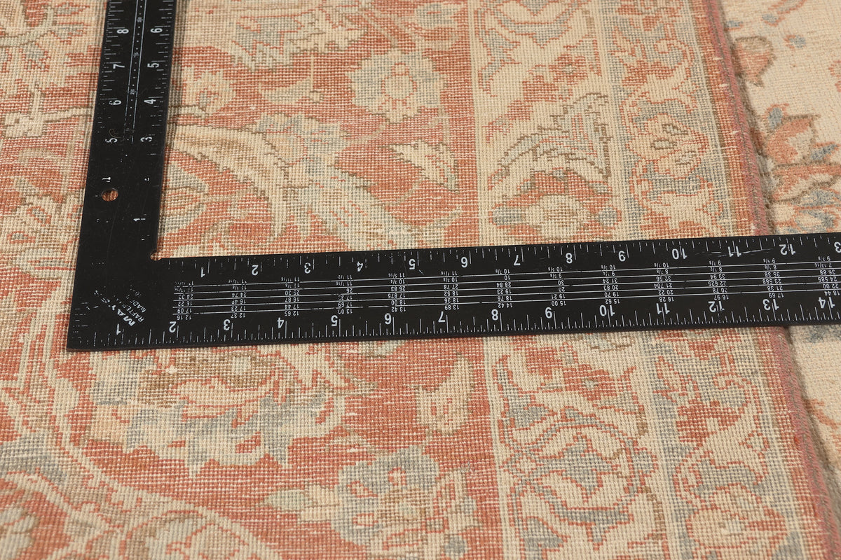 8 x 12 - Beige Antique Persian Isfahan Rug - 52435