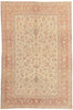 8 x 12 - Beige Antique Persian Isfahan Rug - 52435