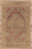 6 x 9 - Brown Vintage Turkish Oushak Rug - 52443