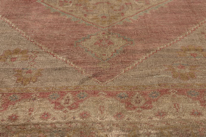 6 x 9 - Brown Vintage Turkish Oushak Rug - 52443