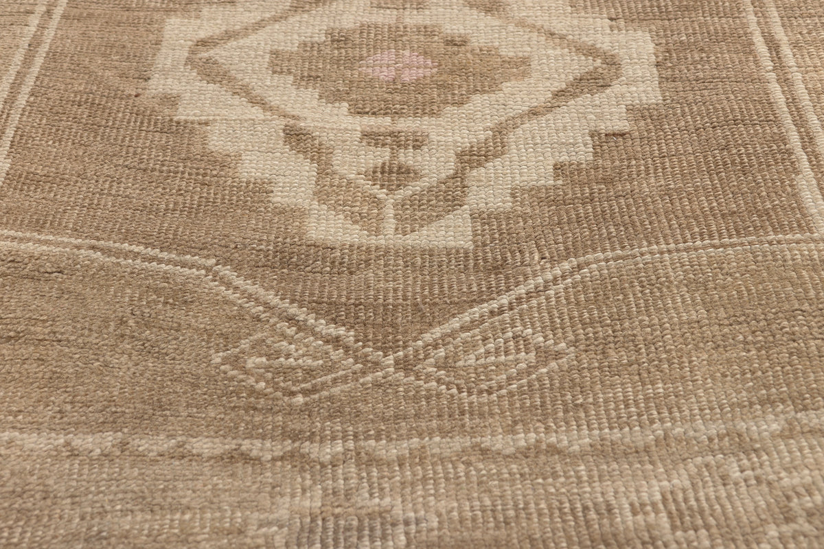 10 x 11 - Brown Vintage Turkish Kars Rug - 52456