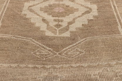 10 x 11 - Brown Vintage Turkish Kars Rug - 52456