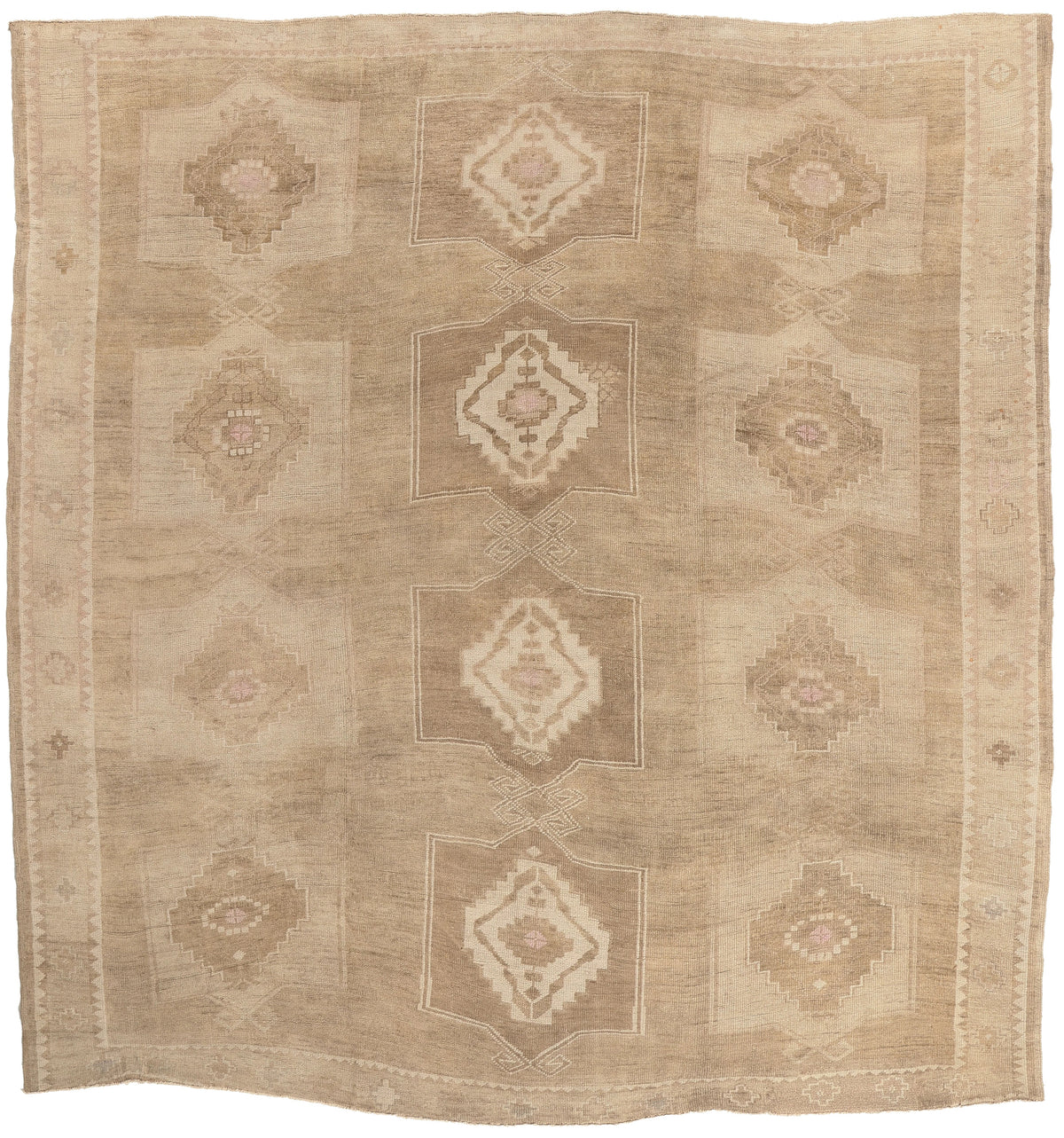 10 x 11 - Brown Vintage Turkish Kars Rug - 52456
