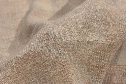 6 x 8 - Beige Vintage Turkish Oushak Rug - 52457