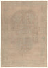6 x 8 - Beige Vintage Turkish Oushak Rug - 52457