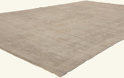 6 x 10 - Beige Vintage Turkish Oushak Rug - 52462