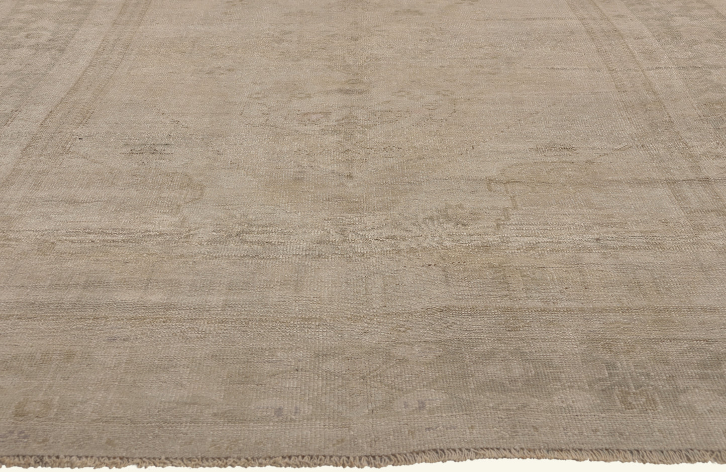 6 x 10 - Beige Vintage Turkish Oushak Rug - 52462