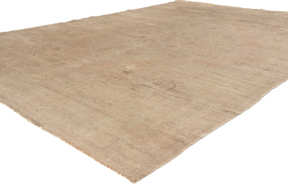 7 x 9 - Tan Vintage Turkish Oushak Rug - 52463