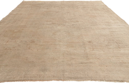 7 x 9 - Tan Vintage Turkish Oushak Rug - 52463