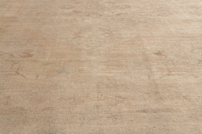 7 x 9 - Tan Vintage Turkish Oushak Rug - 52463