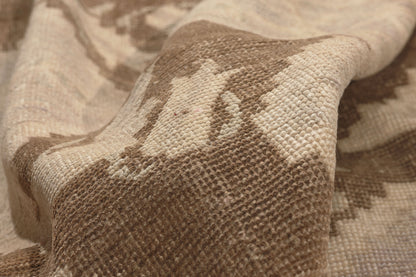 5 x 9 - Brown Vintage Turkish Oushak Rug - 52469