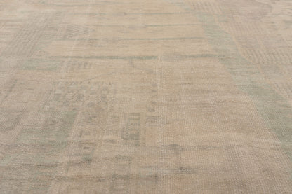 5 x 8 - Beige Vintage Turkish Oushak Rug - 52470