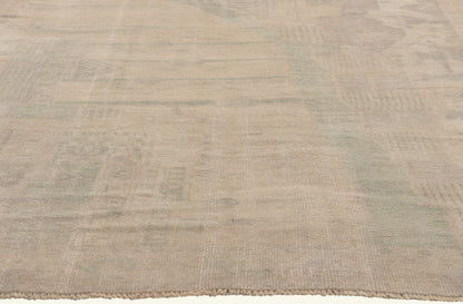 5 x 8 - Beige Vintage Turkish Oushak Rug - 52470