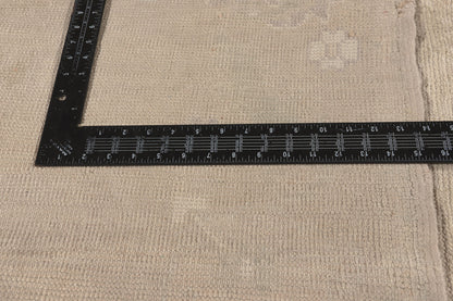 6 x 12 - Beige Vintage Turkish Oushak Rug - 52473