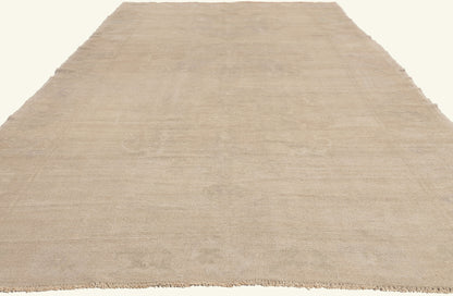 6 x 12 - Beige Vintage Turkish Oushak Rug - 52473