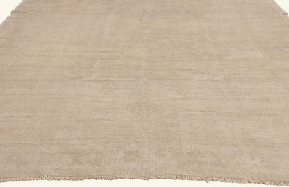 6 x 12 - Beige Vintage Turkish Oushak Rug - 52473