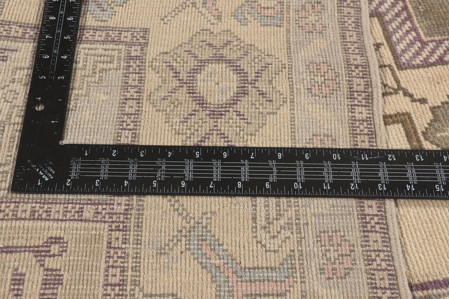 5 x 10 - Beige Vintage Turkish Oushak Rug - 52475
