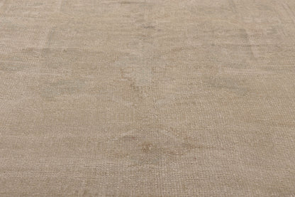 5 x 12 - Beige Vintage Turkish Oushak Rug - 52478