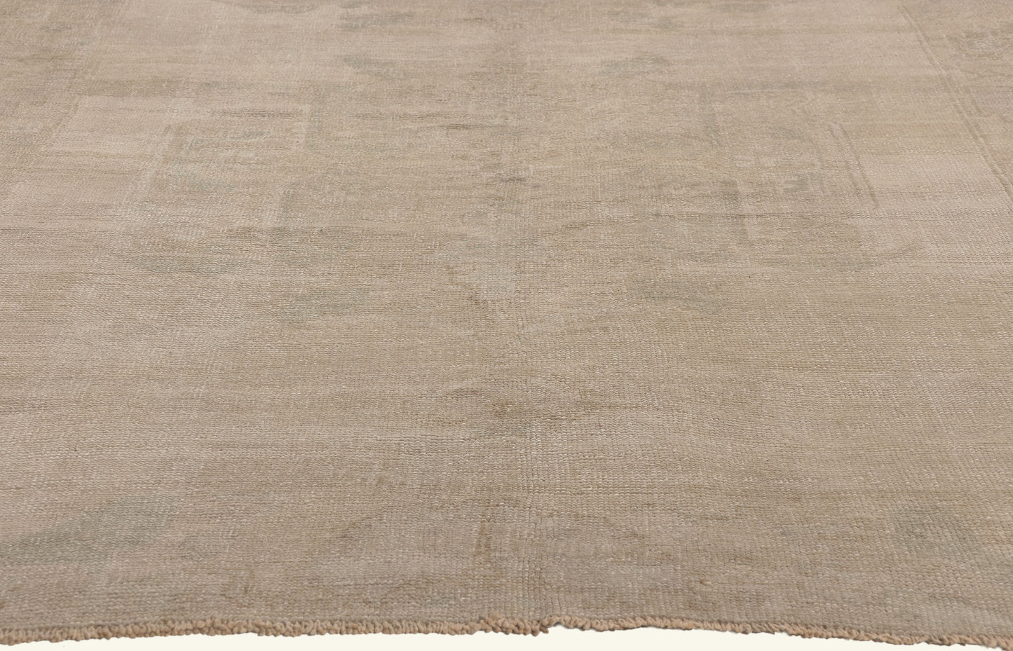 5 x 12 - Beige Vintage Turkish Oushak Rug - 52478