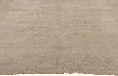 5 x 12 - Beige Vintage Turkish Oushak Rug - 52478