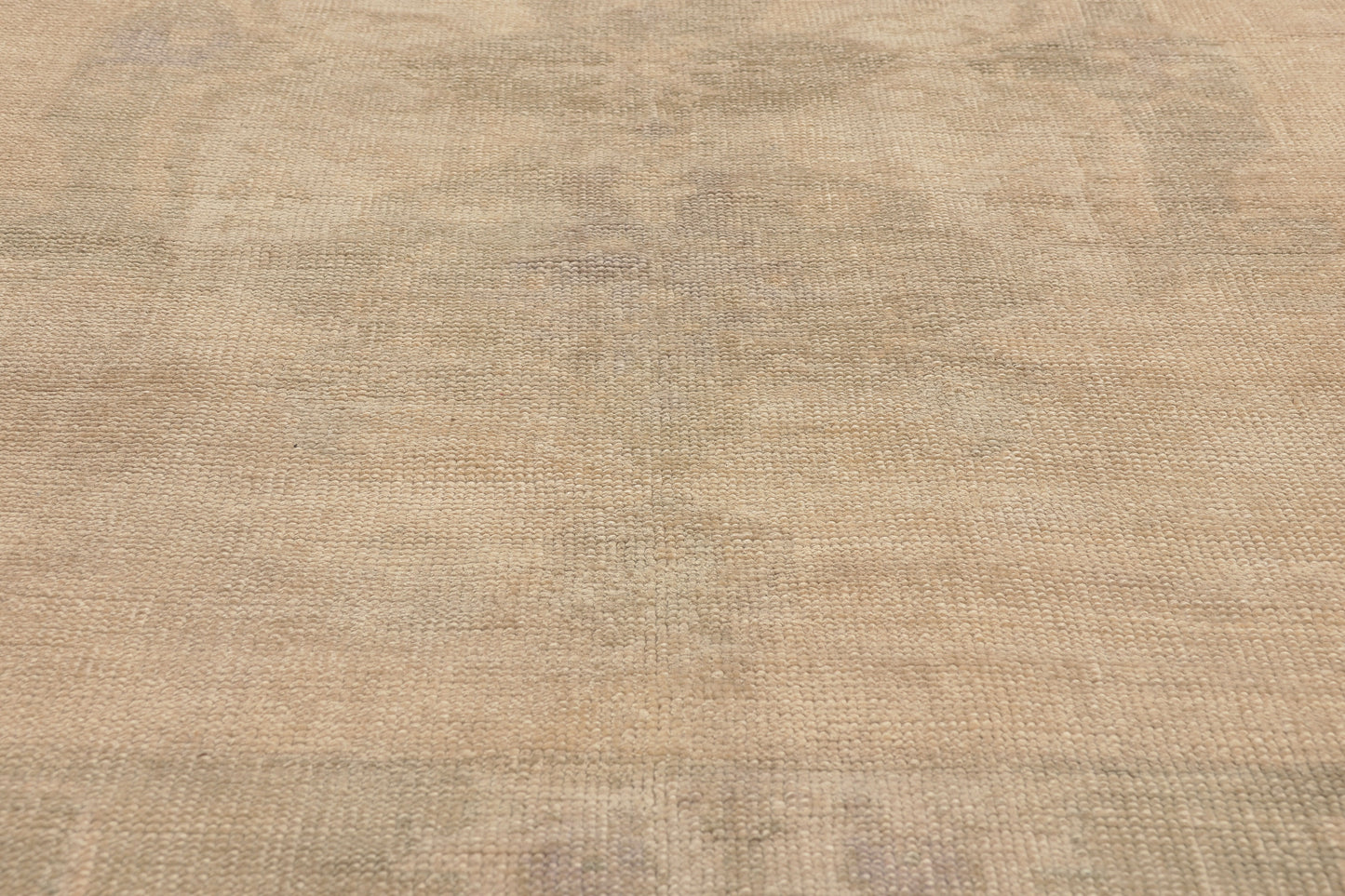 5 x 11 - Beige Vintage Turkish Oushak Rug - 52480
