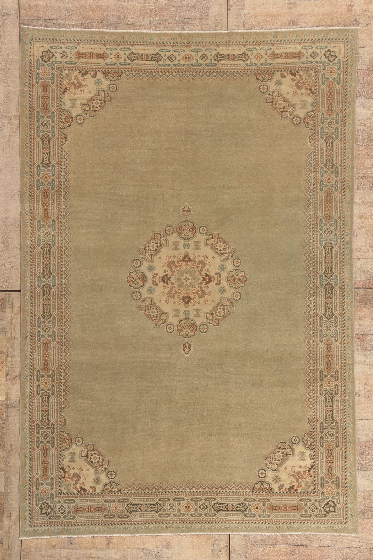 6 x 10 - Green Antique Persian Malayer Rug - 52495