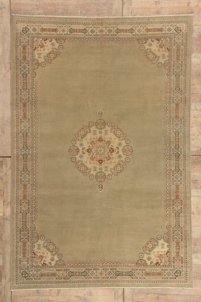 6 x 10 - Green Antique Persian Malayer Rug - 52495