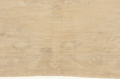 6 x 9 - Beige Vintage Turkish Oushak Rug - 52499