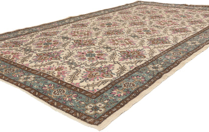 6 x 10 - Ivory Vintage Turkish Sivas Rug - 52573